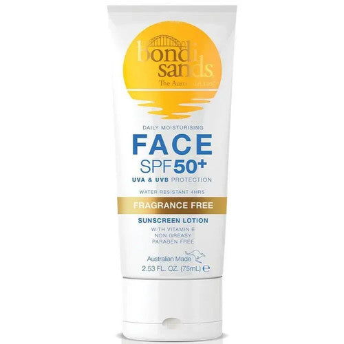 Bondi Sands SPF50+ Everyday face lotion Sunscreen Fragrance Free 75ml
