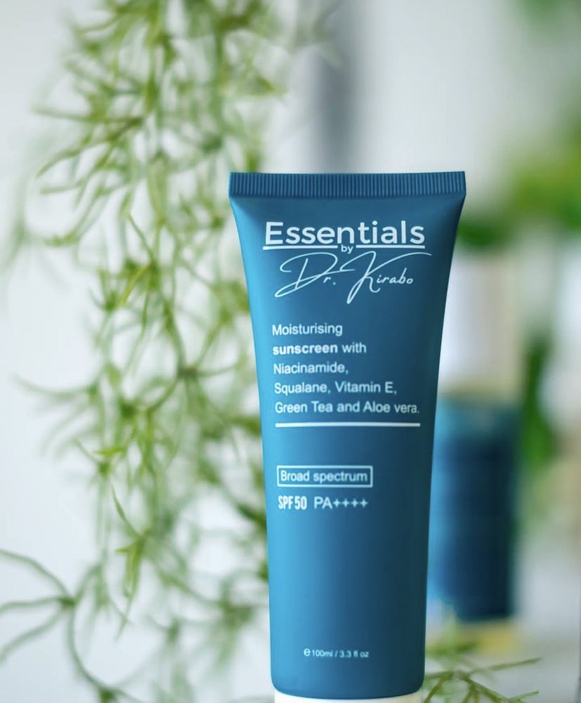 Essentials Moisturizing Sunscreen by Dr. Kirabo+ Niacinamide, Squalane, Vit.E, Green Tea and Aloevera