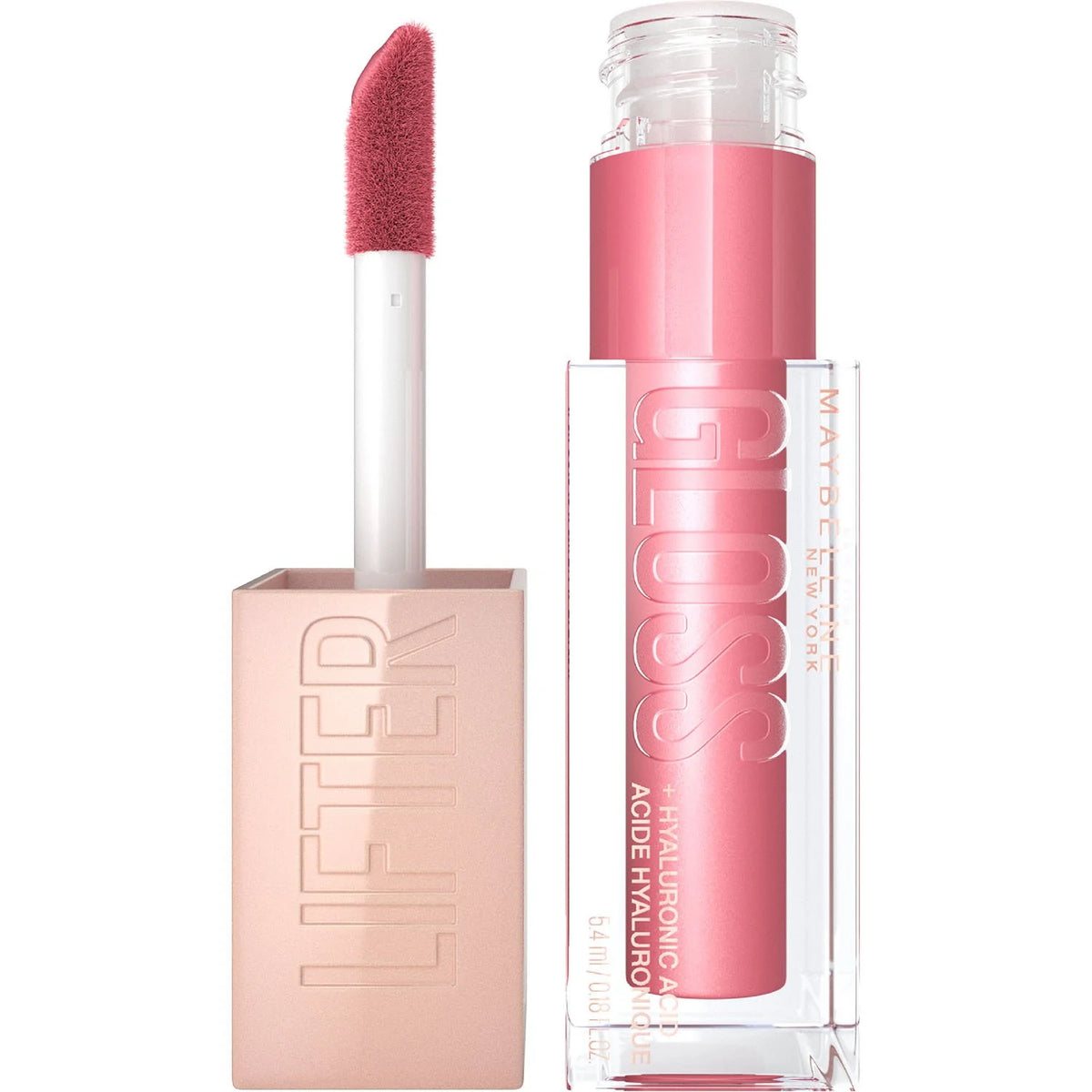 Maybelline Lifter Gloss , Hydrating Lip Gloss with Hyaluronic Acid, Shine for Plumper Looking Lips
