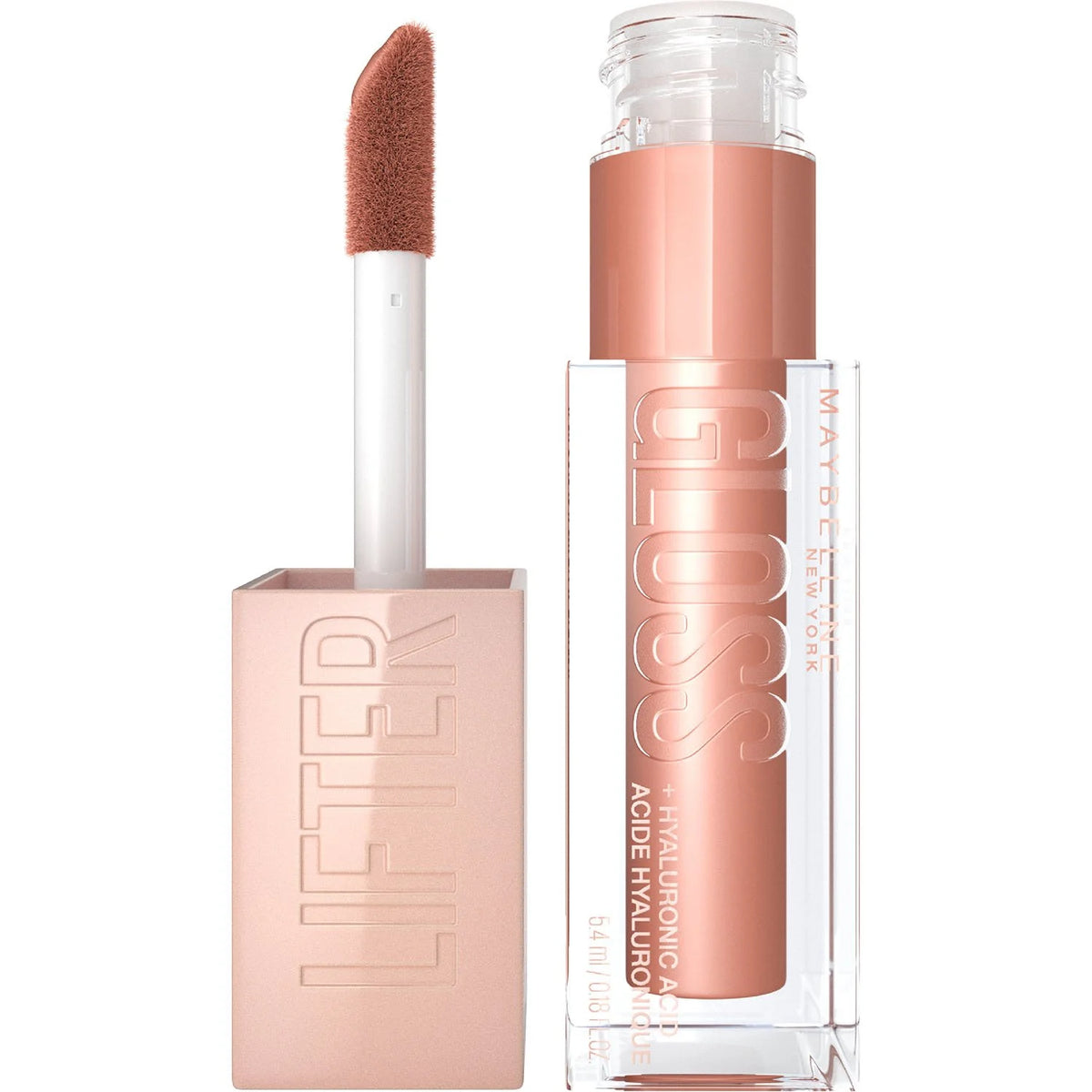 Maybelline Lifter Gloss , Hydrating Lip Gloss with Hyaluronic Acid, Shine for Plumper Looking Lips