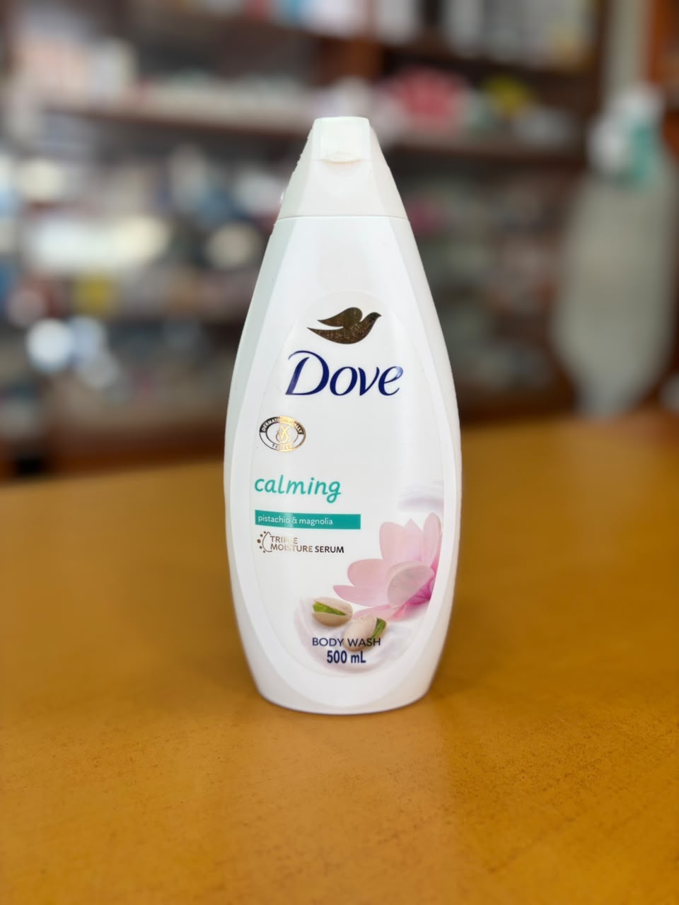 Dove Calming Pistachio and Magnolia Body Wash 500ml (with Triple Moisture serum)