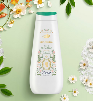 Dove Limited Edition Bridgerton Bath and Body Set Shower Gel plus Body scrub