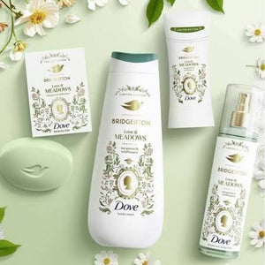 Dove Limited Edition Bridgerton Bath and Body Set Shower Gel plus Body scrub