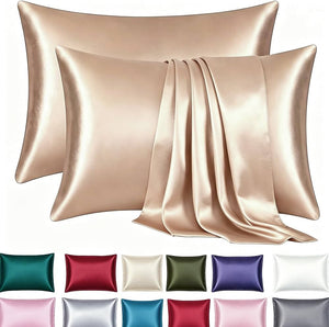 Super Soft Luxury Satin Pillowcase Silky Pillow Case for Hair and Skin