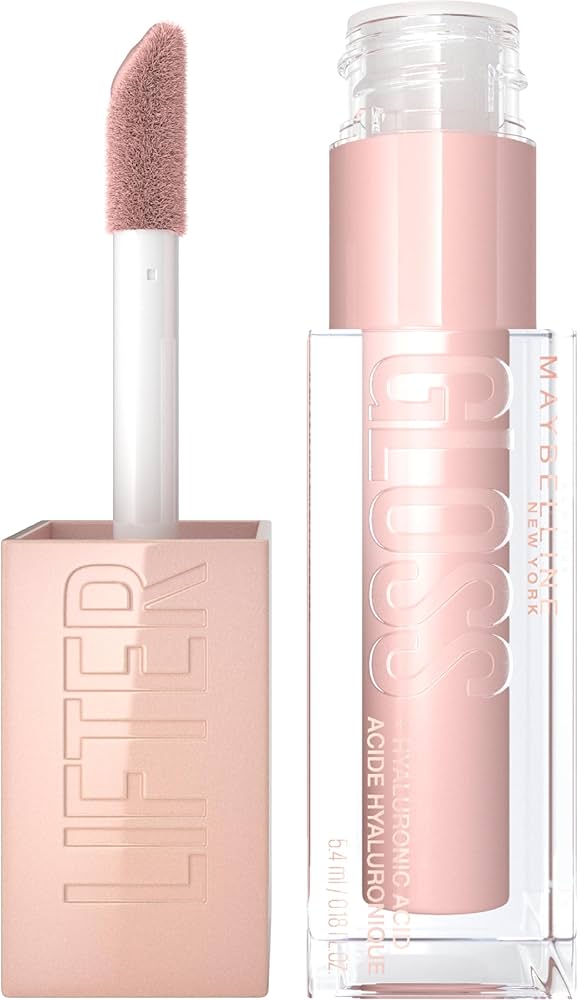Maybelline Lifter Gloss , Hydrating Lip Gloss with Hyaluronic Acid, Shine for Plumper Looking Lips