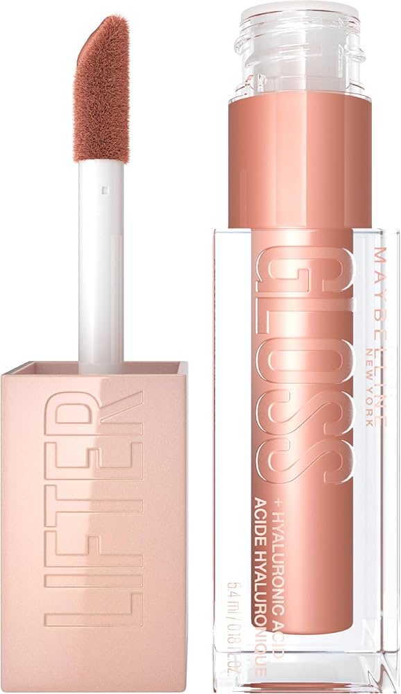 Maybelline Lifter Gloss , Hydrating Lip Gloss with Hyaluronic Acid, Shine for Plumper Looking Lips