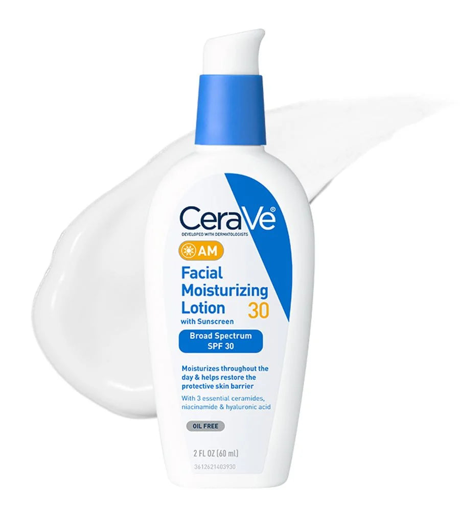 CeraVe AM Facial Moisturising Lotion SPF30 with UV Protection Sunscreen moisturizer for Normal to Dry Skin 52ml