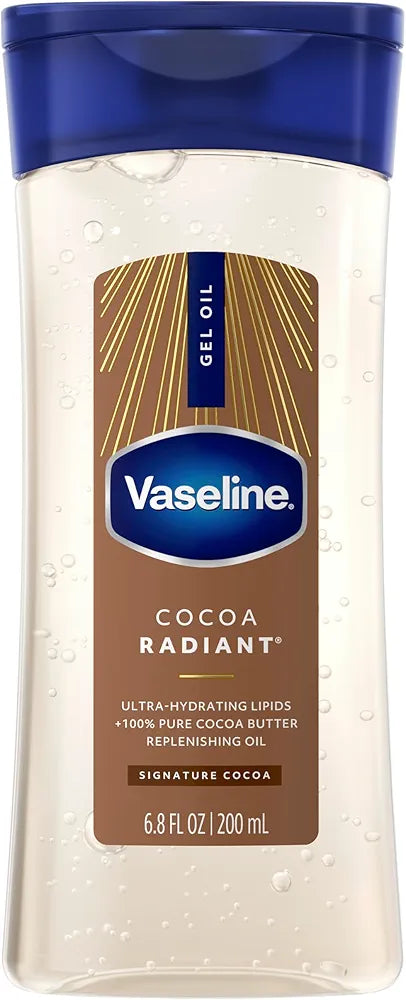 Vaseline Intensive Care Cocoa Radiant for Glowing Skin Body Gel Oil 200mls