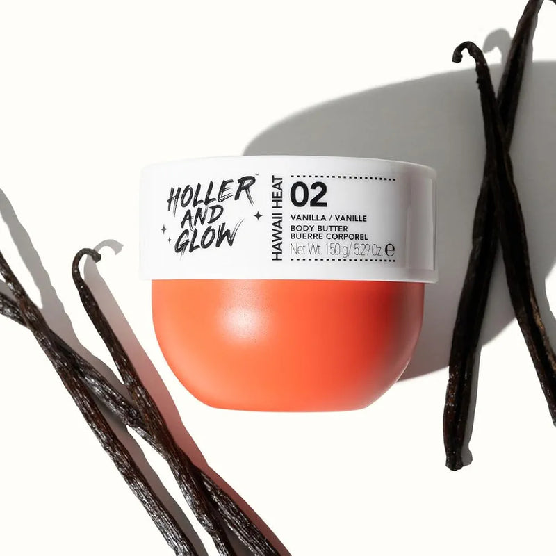 Holler and Glow Whipped Body Butter, Hawaii Vanilla