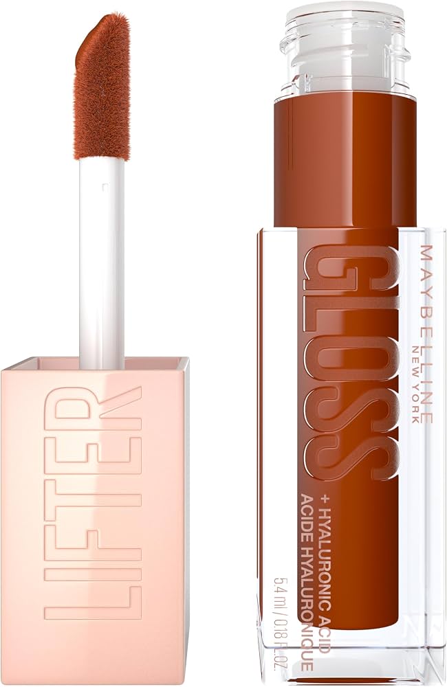 Maybelline Lifter Gloss , Hydrating Lip Gloss with Hyaluronic Acid, Shine for Plumper Looking Lips