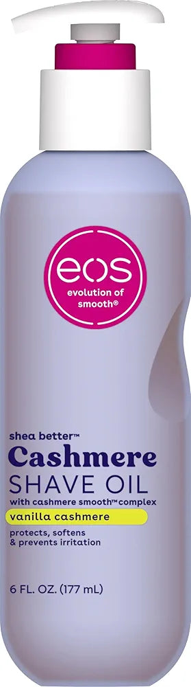 Eos Cashmere Shave Oil – Vanilla Cashmere, Moisturizing Shave Oil 177ml