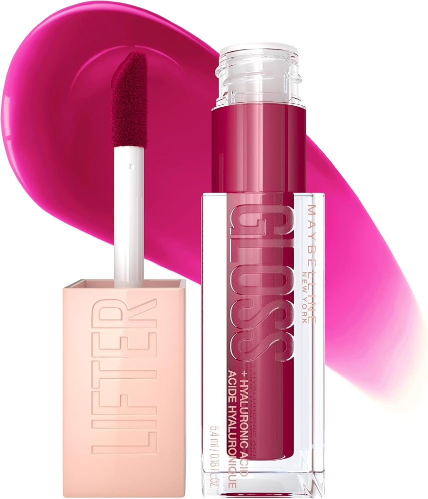 Maybelline Lifter Gloss , Hydrating Lip Gloss with Hyaluronic Acid, Shine for Plumper Looking Lips